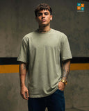 Oversized Acid-Wash Crewneck Tee
