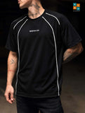 Piping-Detail Activewear Athletic Tee