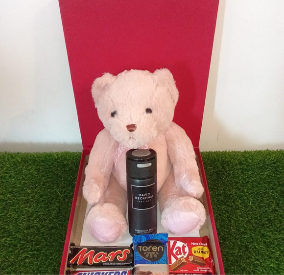 Chocolate box with teddy bear