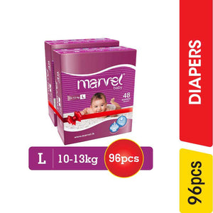 Marvel Baby Diapers, Medium - 96.00 pcs