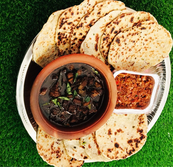 Pol Rotti Menu Pol Roti with Pork black curry pot – Aus Lanka Delivery