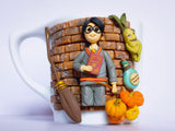 Polymer Clay Harry Potter Theme Mug