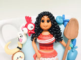 Polymer Clay Moana Mug with the spoon