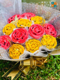 Dozen Bloom Cup Cake Bouquet