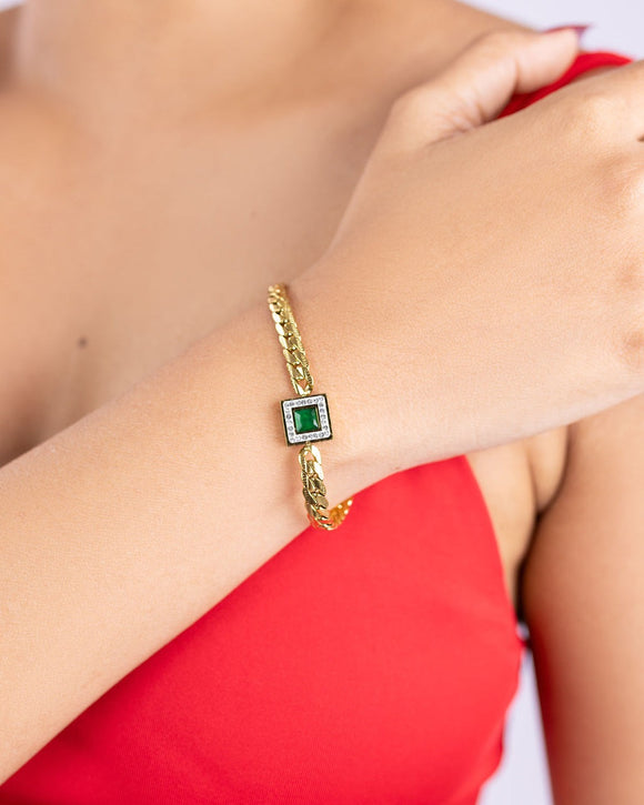 Gemstone Charm Bracelet