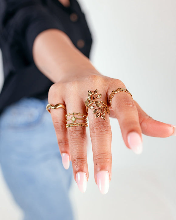 4pcs Classic Decor Ringset