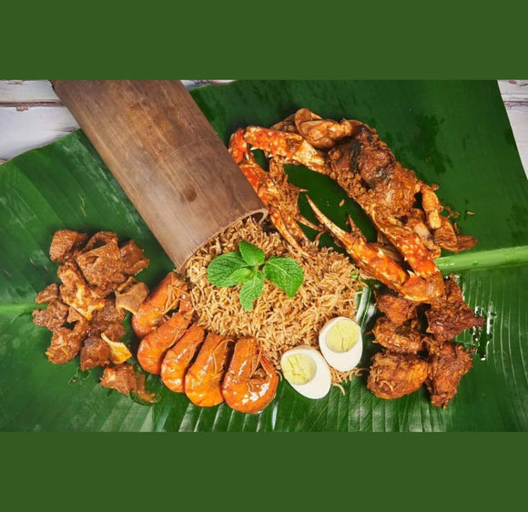 Sea Food Bamboo Biriyani (SERVES 4)