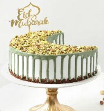 Pistachio Crescent Delight Cake