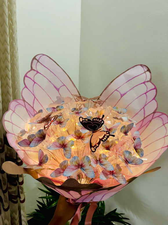 Butterfly Bloom Fantasy With Lights