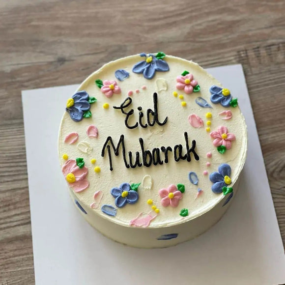 Pastel Petals Eid Cake