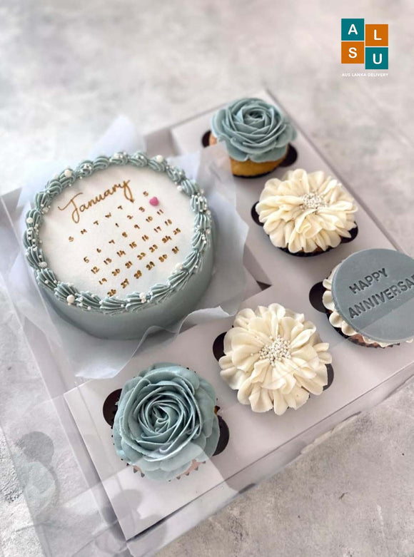 Happy Anniversary Memory Cake Set