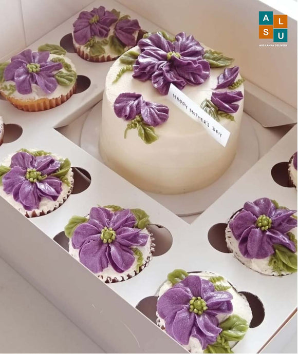 Mother's Day Violet Garden Cake Set