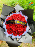 Charming 20 Ribbon Roses Bouquet