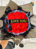 Charming 20 Ribbon Roses Bouquet
