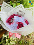 Sweet Love – 10 Ribbon Roses