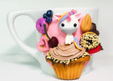 Polymer Clay Unicorn Mug With Spoon