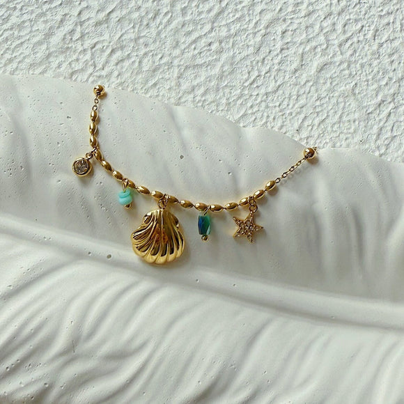 Blue Sea Charm Bracelet
