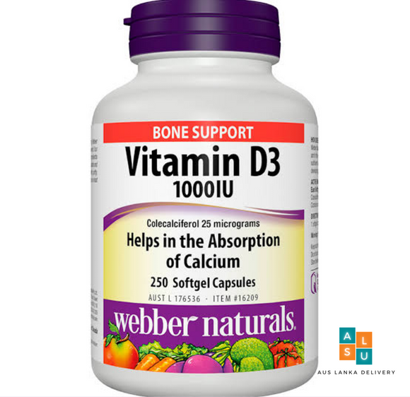 Vitamin D3 (250 capsules)