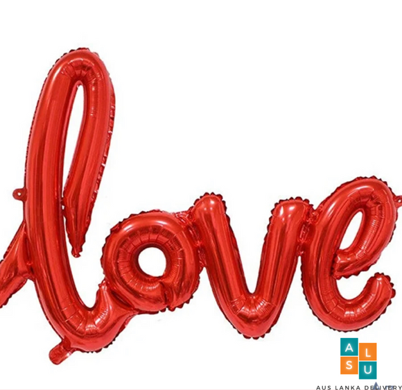 Love Wording Foil Balloon