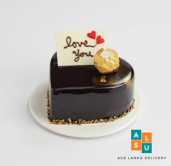 Valentines Chocolate Heart Bento Cake