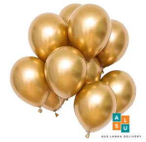 5 pcs Chrome balloons (Gold)