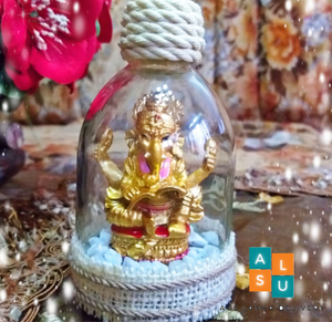 Ganapathi Statue in glass bottle