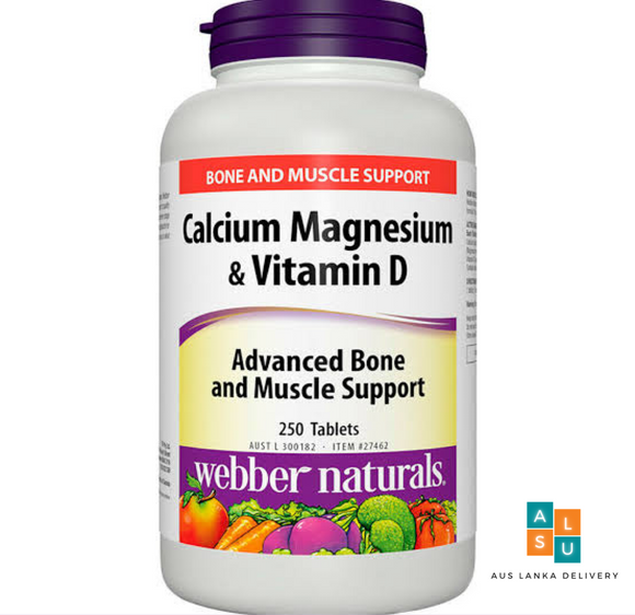 Calcium Magnesium & Vitamin D (250 capsules)