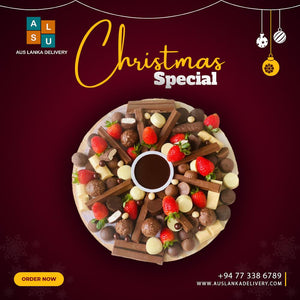 CHOCOLATE PLATTER IN ARECANUT ECO FRIENDLY PLATE (10 INCH)