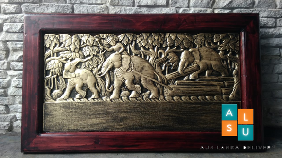 Cement carving- Elephants