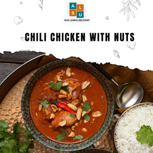 Chili Chicken with Nuts in Clay pot 1Kg