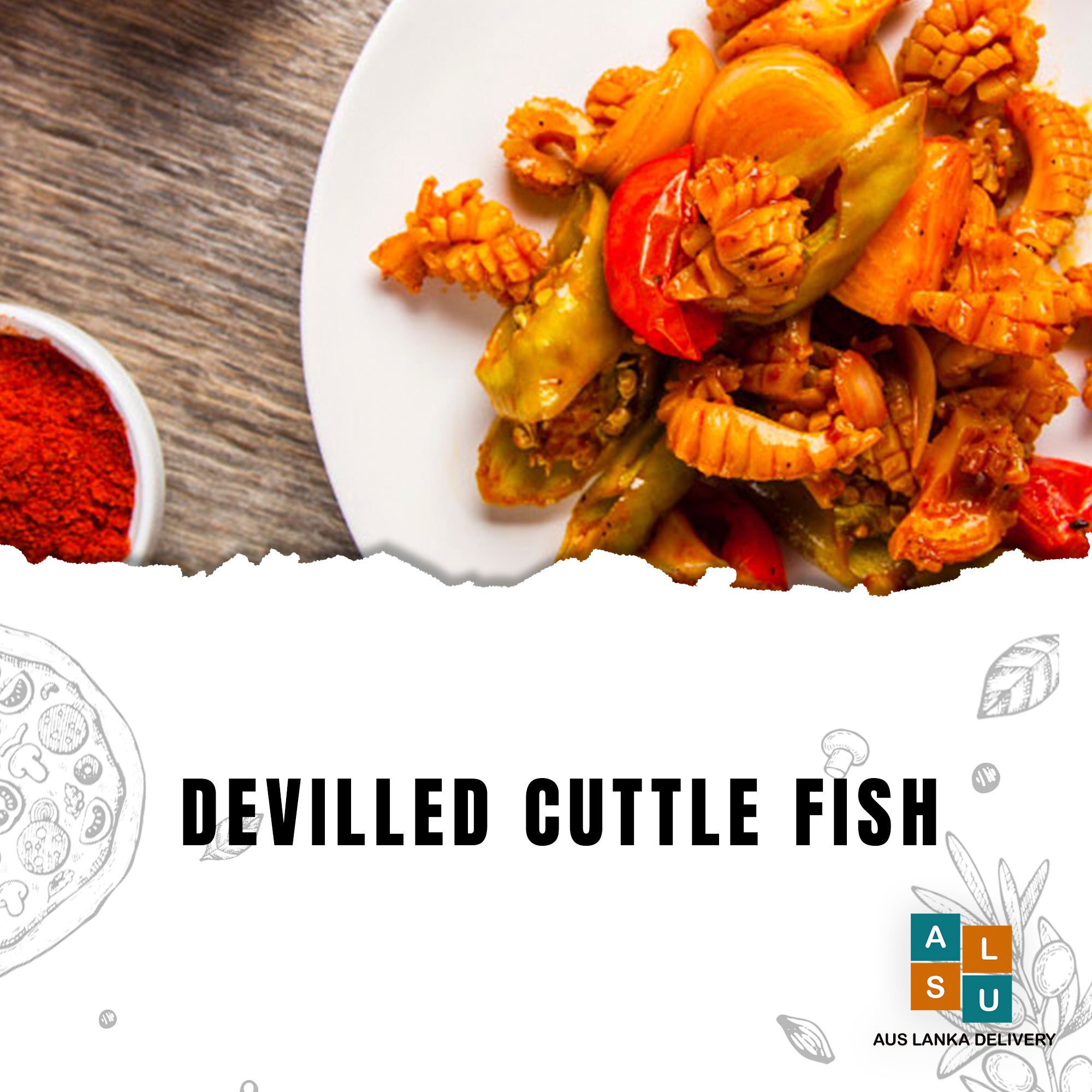 Deviled Cuttle Fish Devilled Cuttlefish in Clay pot 1Kg – Aus Lanka Delivery