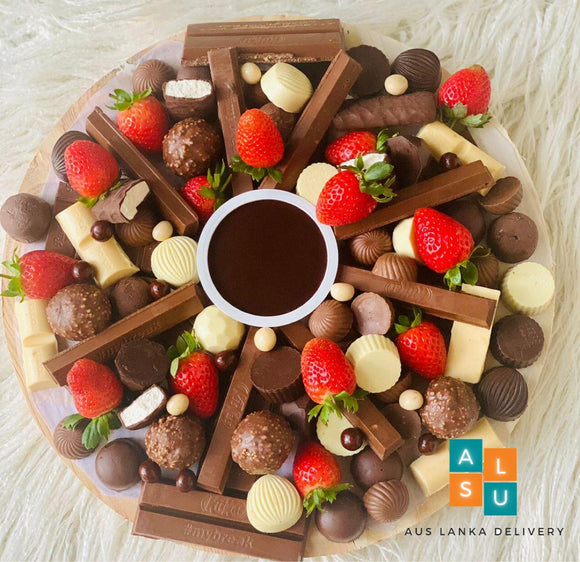 Chocolate Platter in Arecanut Eco Friendly Plate (10 inch)
