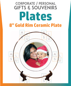 Personalized Ceramic Plate - Aus Lanka Delivery