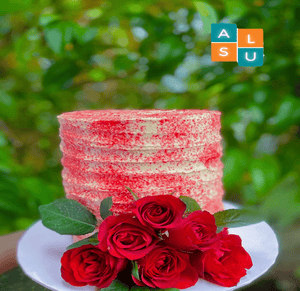 RED ROSES CAKE - Aus Lanka Delivery