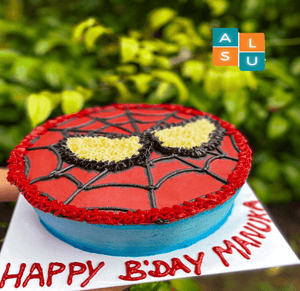 SPIDER MAN THEMED CAKE - Aus Lanka Delivery