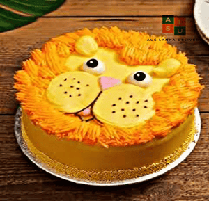 LION FACE CAKE - Aus Lanka Delivery