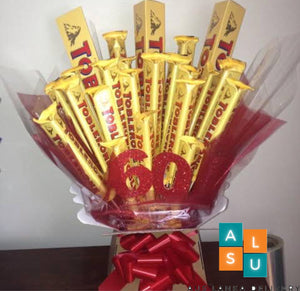 Toblerone Pack with Free Flower bunch