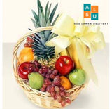 Exotic Fruit Basket with Free Flower bunch