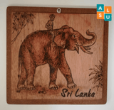 Wood  Carving - Sri Lankan Elephant - Aus Lanka Delivery