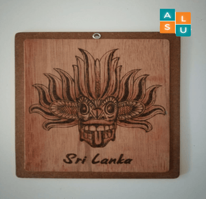 Wood Carving - Sri Lankan Mask - Aus Lanka Delivery