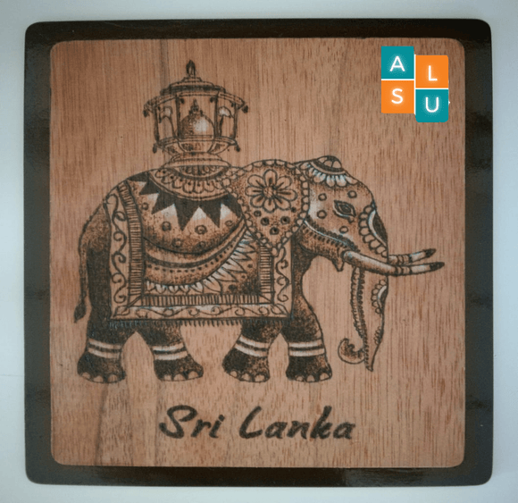 WOOD CARVING - ELEPHANT - Aus Lanka Delivery